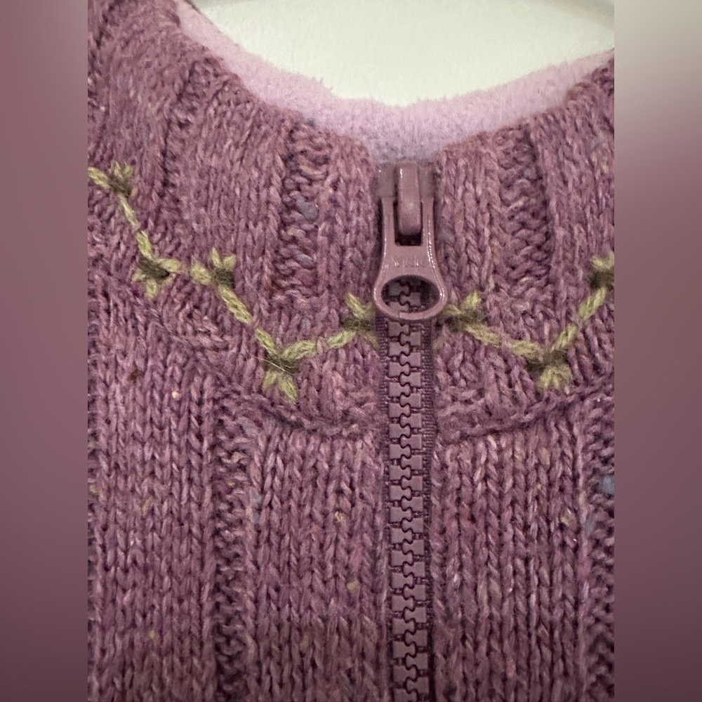 Vintage Woolrich Purple Knit Sweater Vest L - Picture 10 of 10